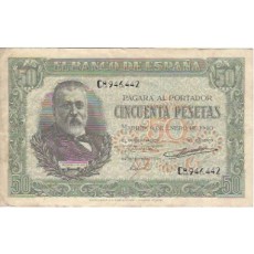 Espanha 50 Pesetas 1940